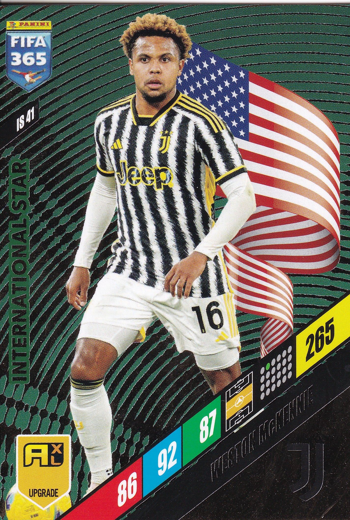 IS-41. WESTON McKENNIE - JUVENTUS - INTERNATIONAL STAR