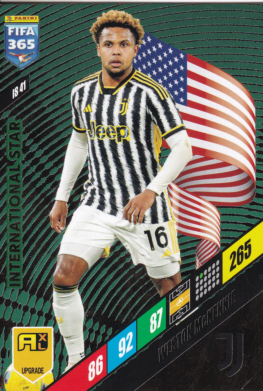 IS-41. WESTON McKENNIE - JUVENTUS - INTERNATIONAL STAR