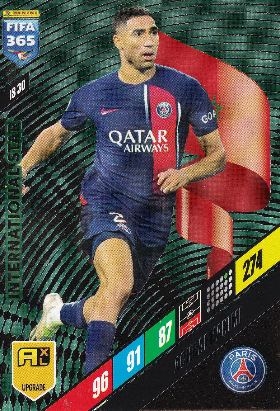 IS-30. ACHRAF HAKIMI - PARIS SAINT-GERMAIN - INTERNATIONAL STAR