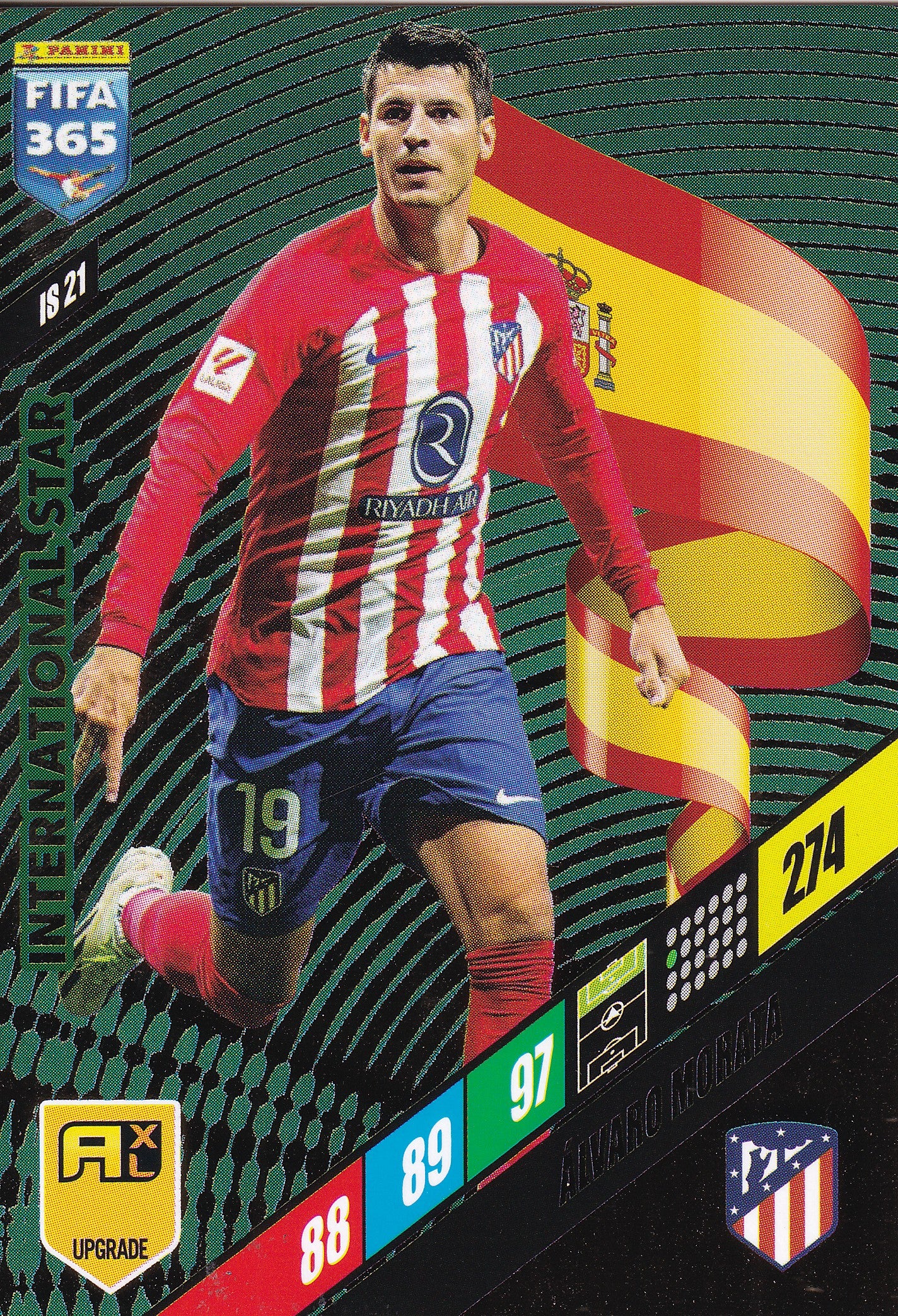 IS-21. ALVARO MORATA - ATLETICO DE MADRID - INTERNATIONAL STAR