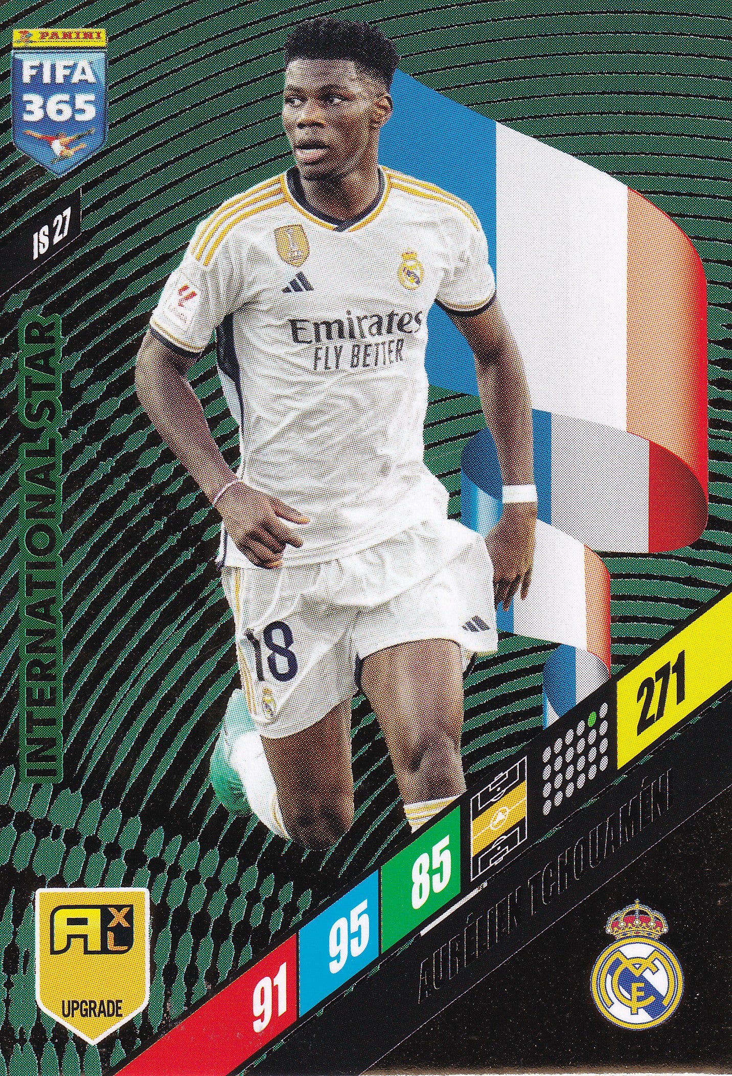 IS-27. AURELIEN TCHOUAMENI - REAL MADRID C.F. - INTERNATIONAL STAR