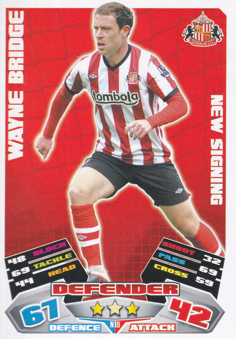 EX-N19. WAYNE BRIDGE - SUNDERLAND - NEW SIGNING