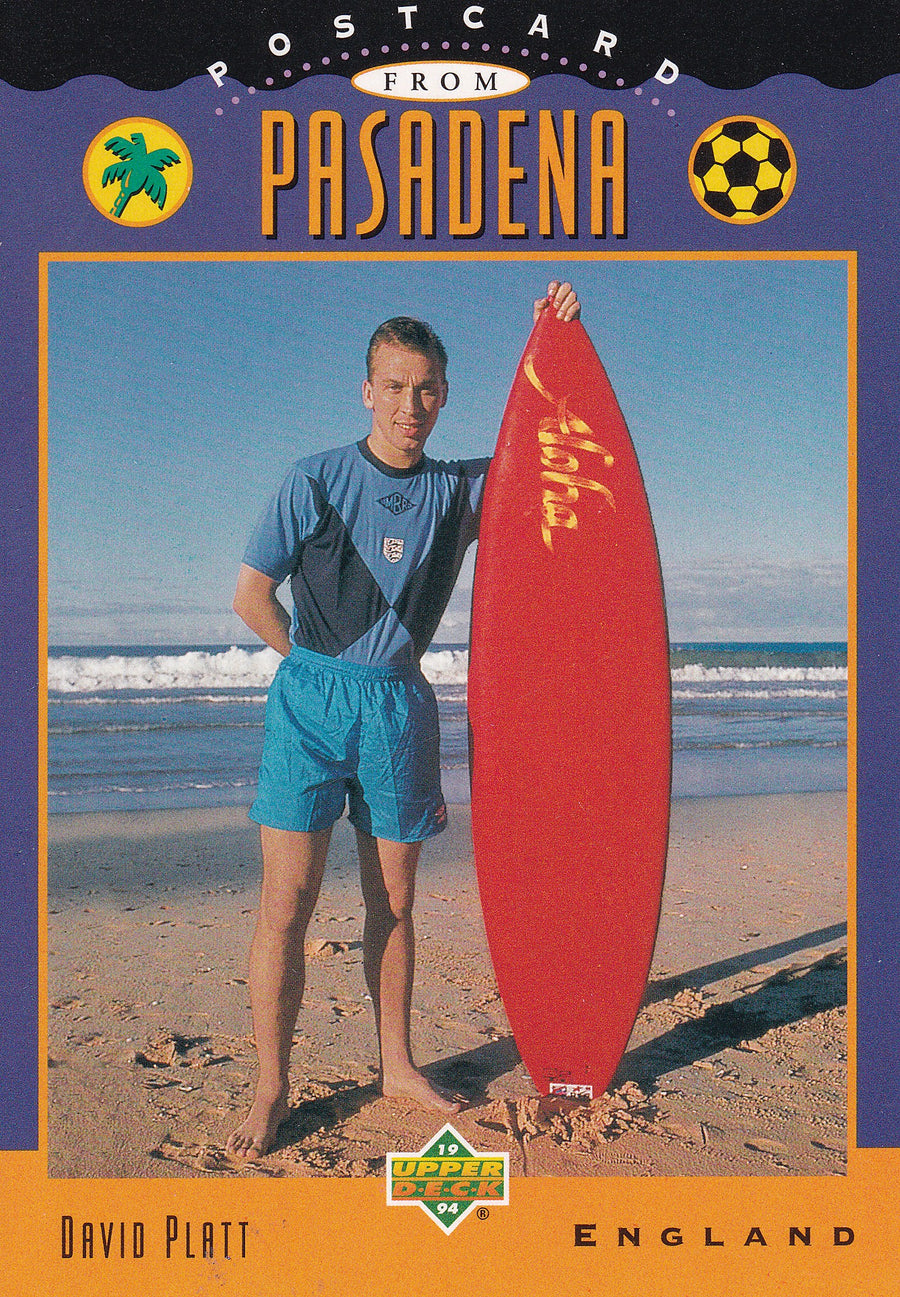 304. DAVID PLATT - ENGLAND - POSRCARD FROM PASEDENA