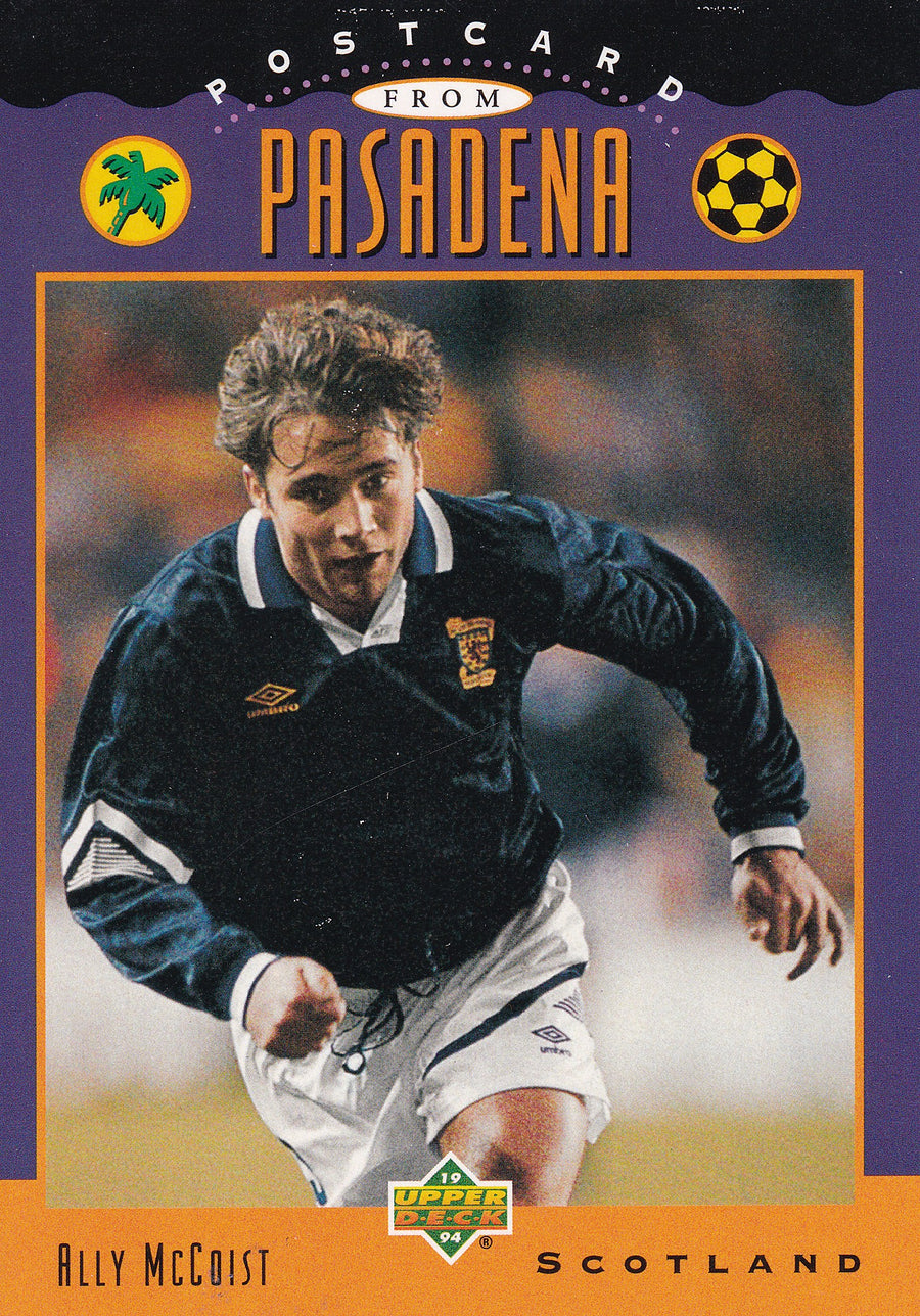 308. ALLY McCOIST - SCOTLAND - POSRCARD FROM PASEDENA