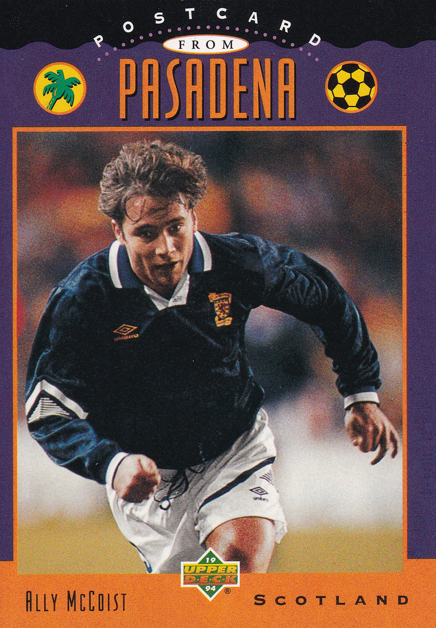UD08. ALLY McCOIST - SCOTLAND - POSTCARD TO PASADENA