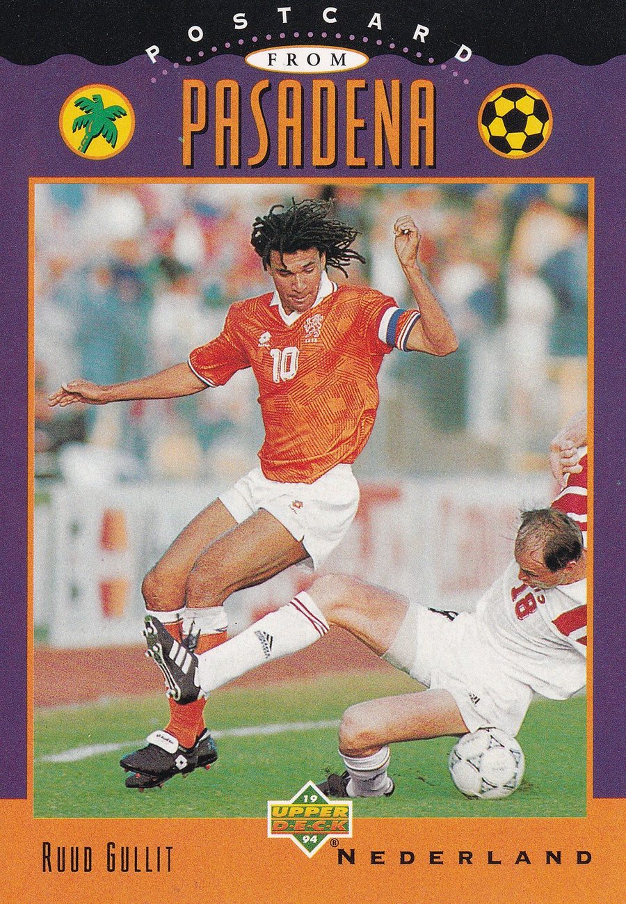 UD06. RUUD GULLIT - HOLLAND - POSTCARD TO PASADENA