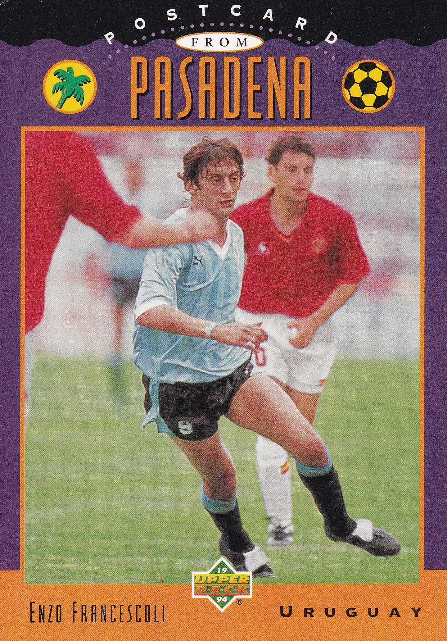UD09. ENZO FRANCESCOLI - URUGUAY - POSTCARD TO PASADENA