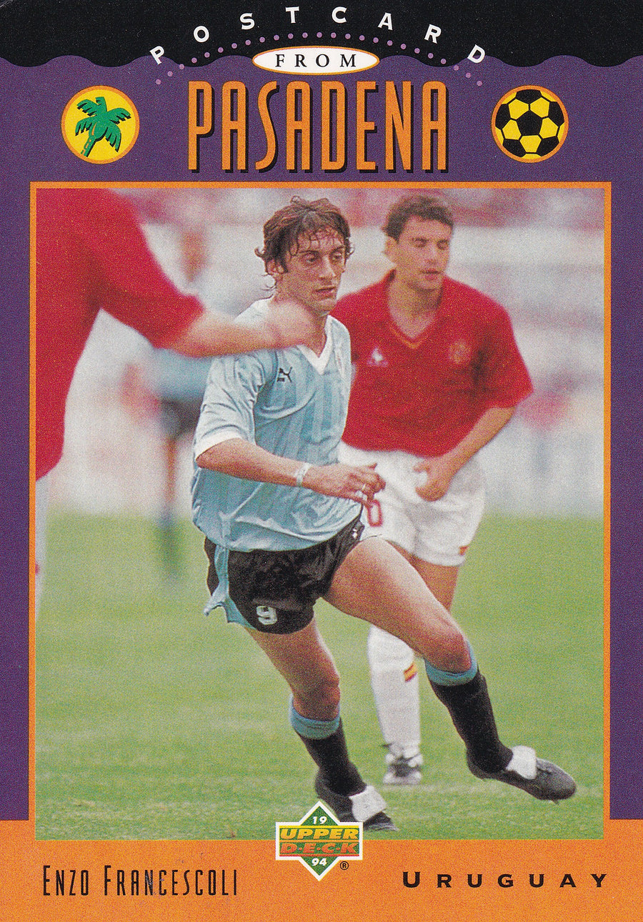 UD09. ENZO FRANCESCOLI - URUGUAY - POSTCARD TO PASADENA