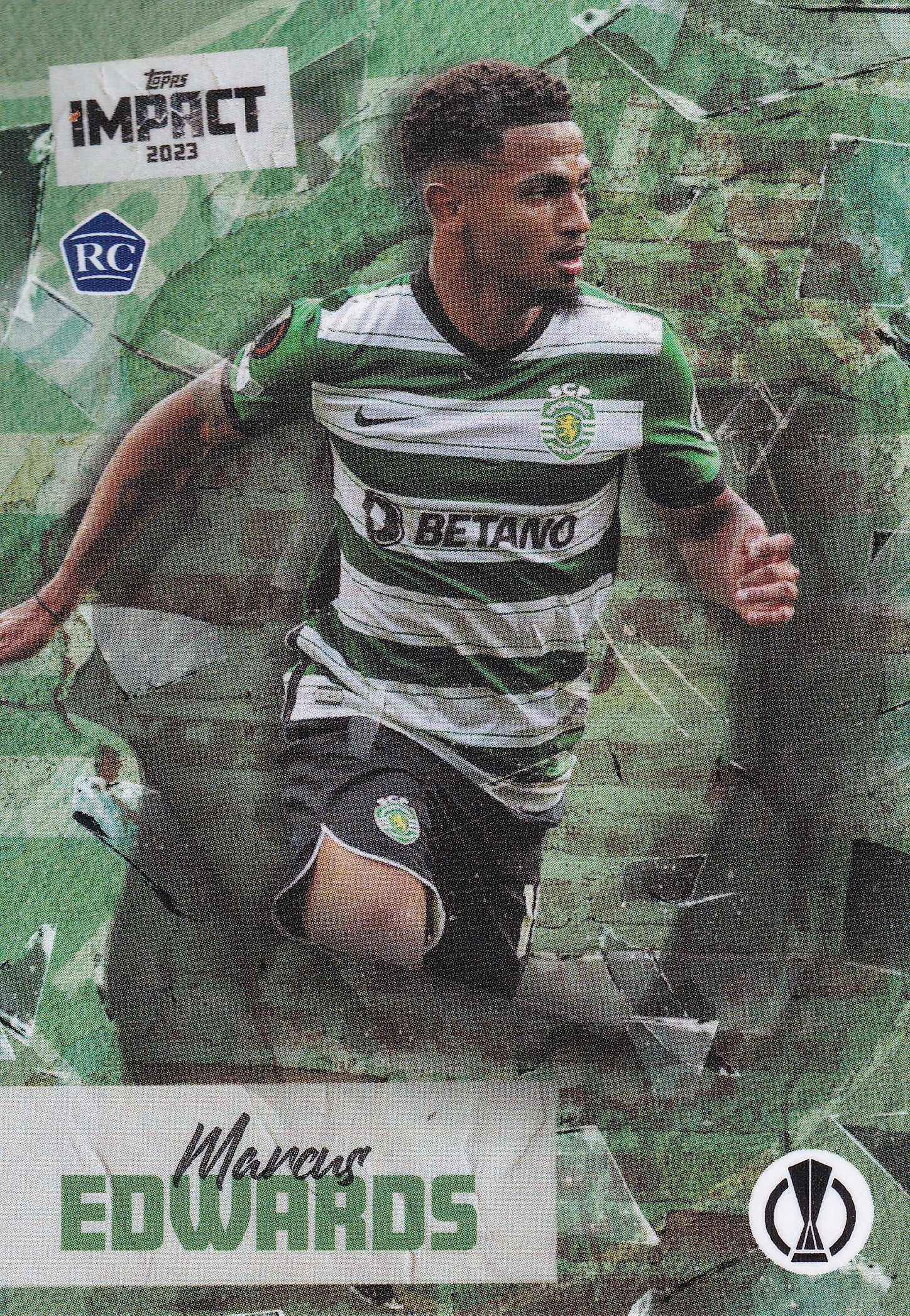 SPORTING CLUBE DE PORTUGAL - MARCUS EDWARDS - ROOKIE CARD