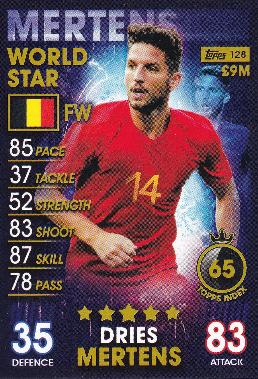 128. DRIES MERTENS - BELGIUM - WORLD STAR