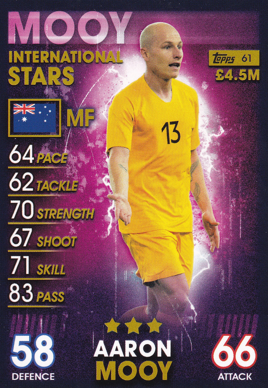 061. AARON MOOY - AUSTRALIA - INTERNATIONAL STARS