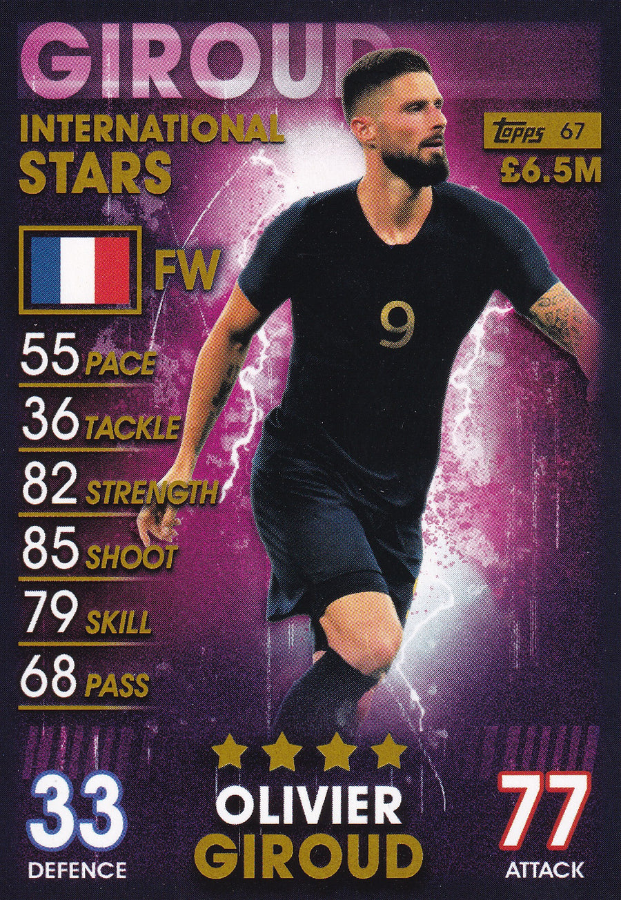 067. OLIVIER GIROUD - FRANCE - INTERNATIONAL STARS