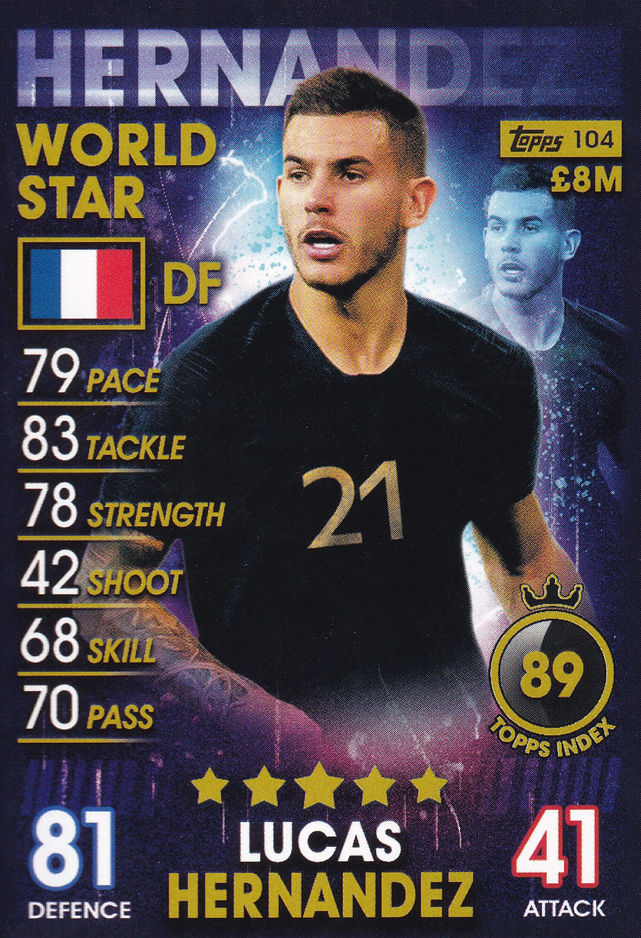 104. LUCAS HERNANDEZ - FRANCE - WORLD STAR