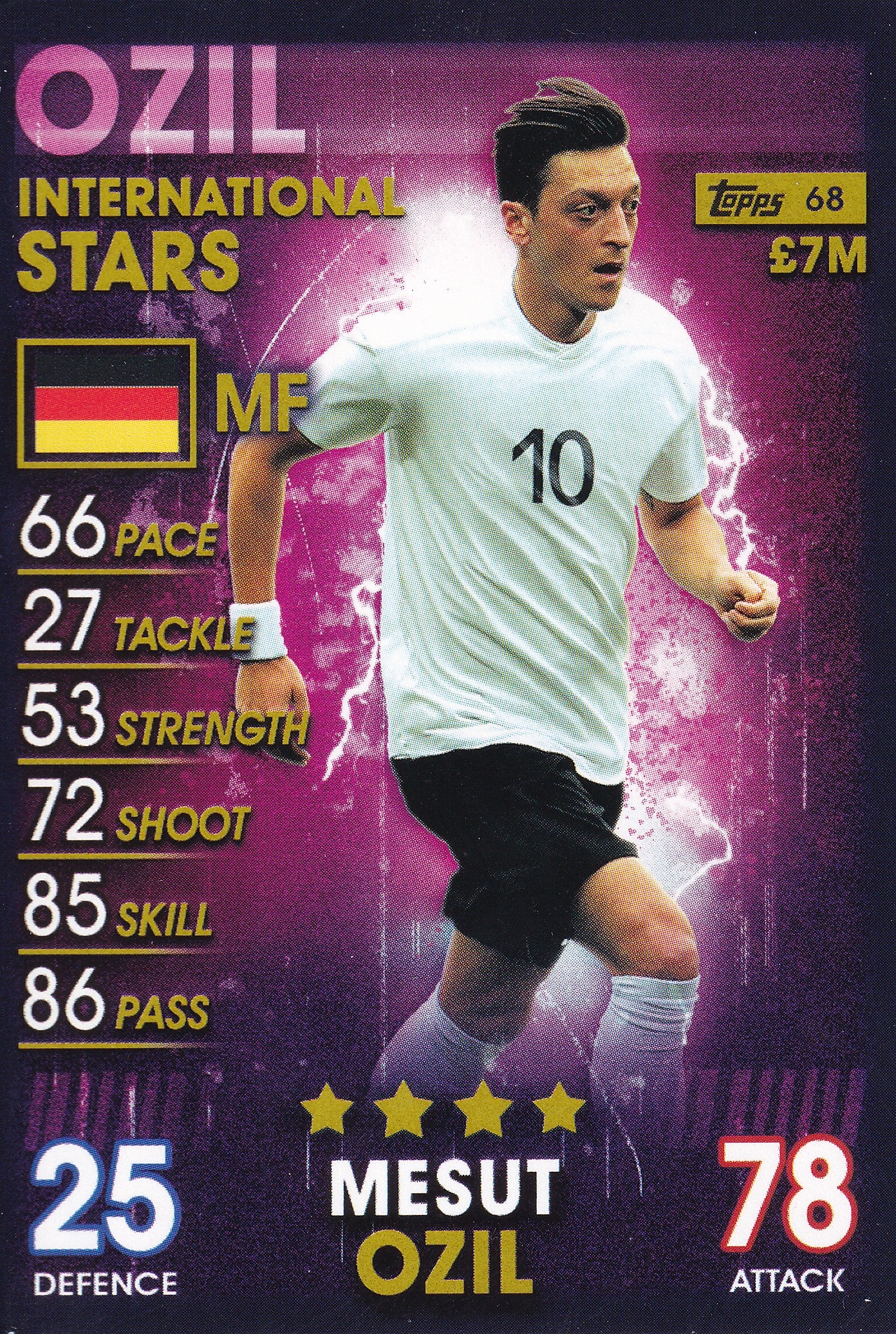 068. MESUT ÖZIL - GERMANY - INTERNATIONAL STARS