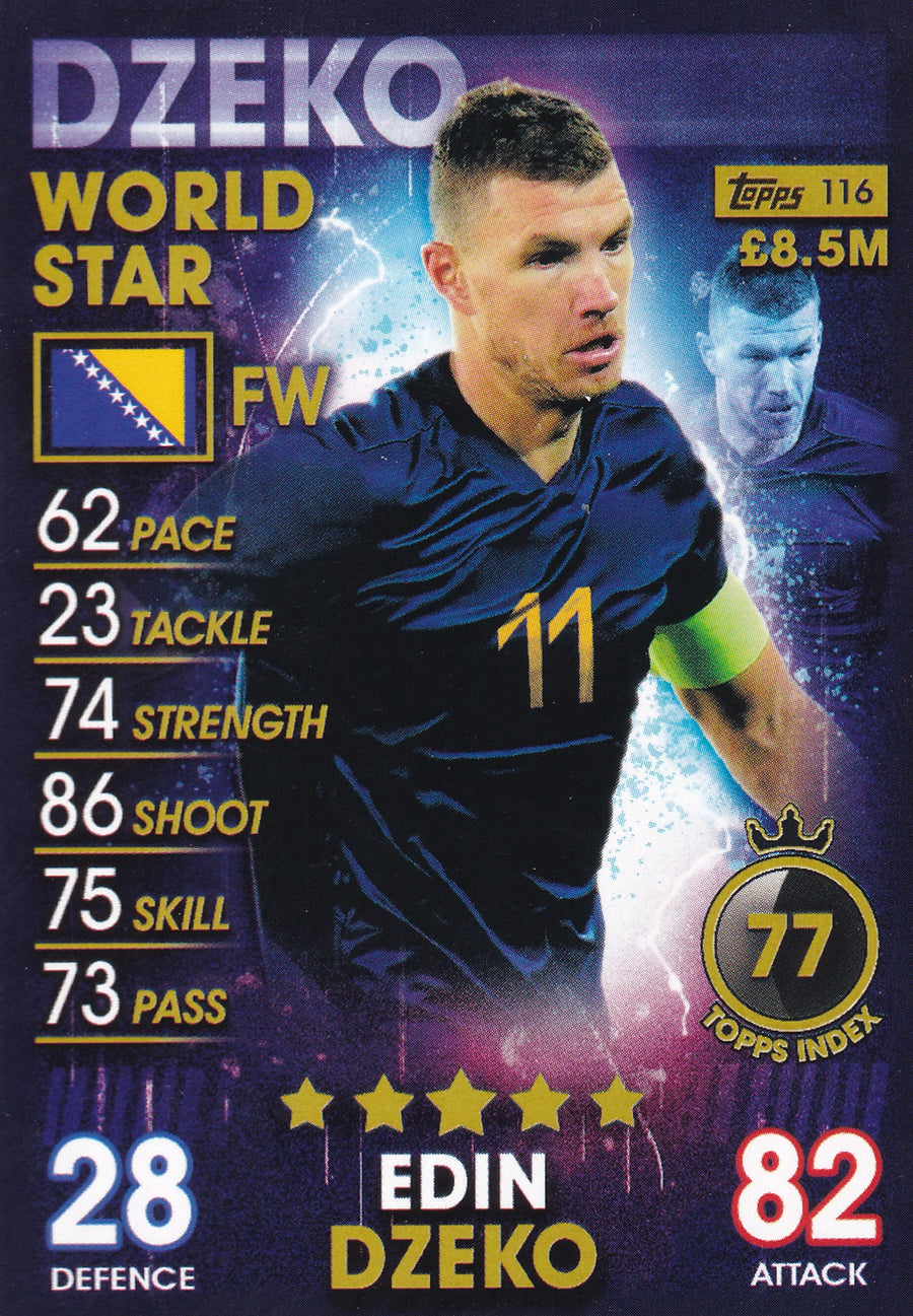 116. EDIN DZEKO - BOSNIA & HERZEGOVINIA - WORLD STAR