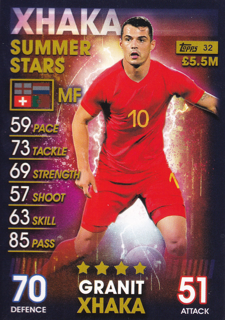032. GRANIT XHAKA - SWITZERLAND - SUMMER STARS