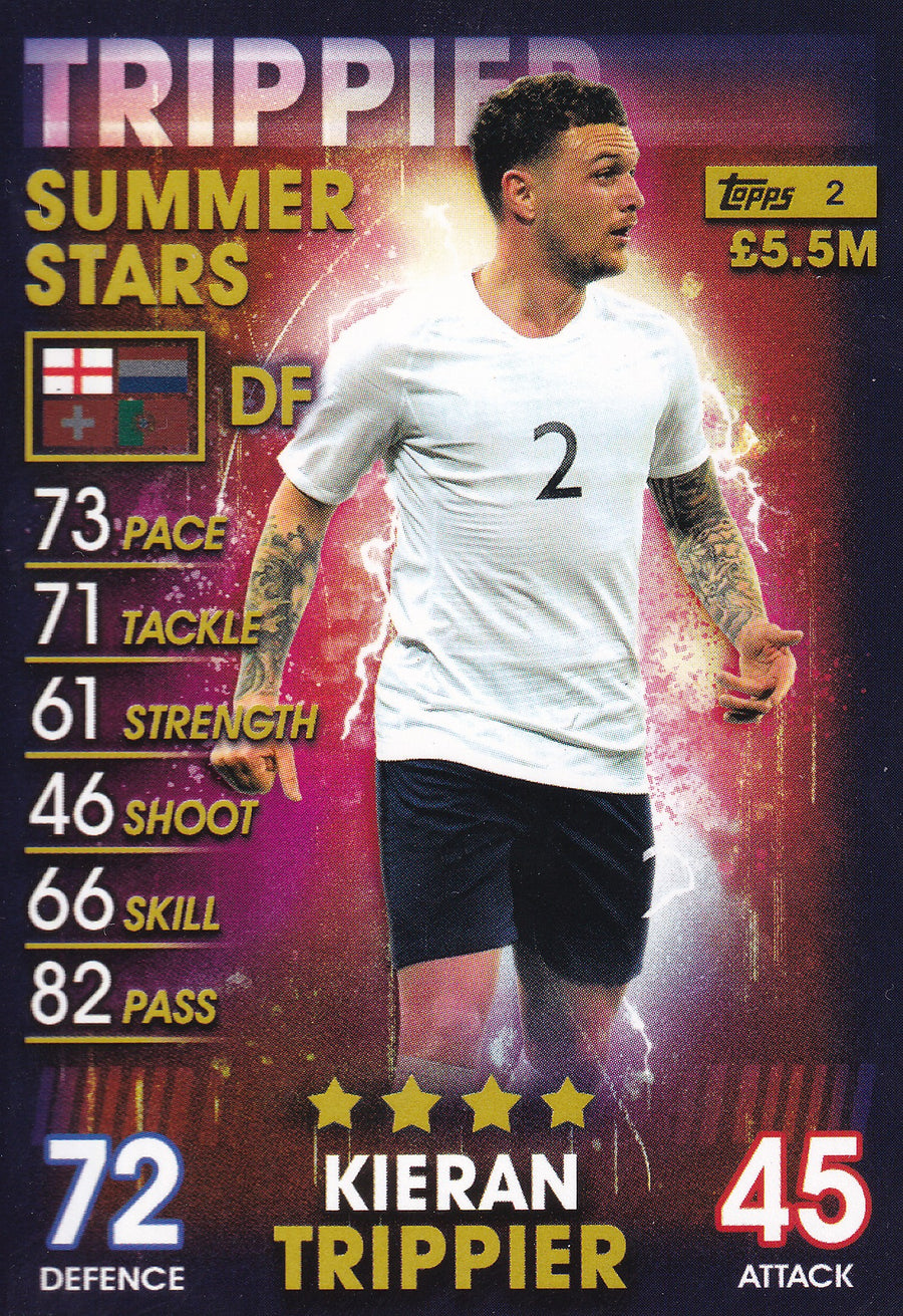 003. KIERAN TRIPPIER - ENGLAND - SUMMER STARS
