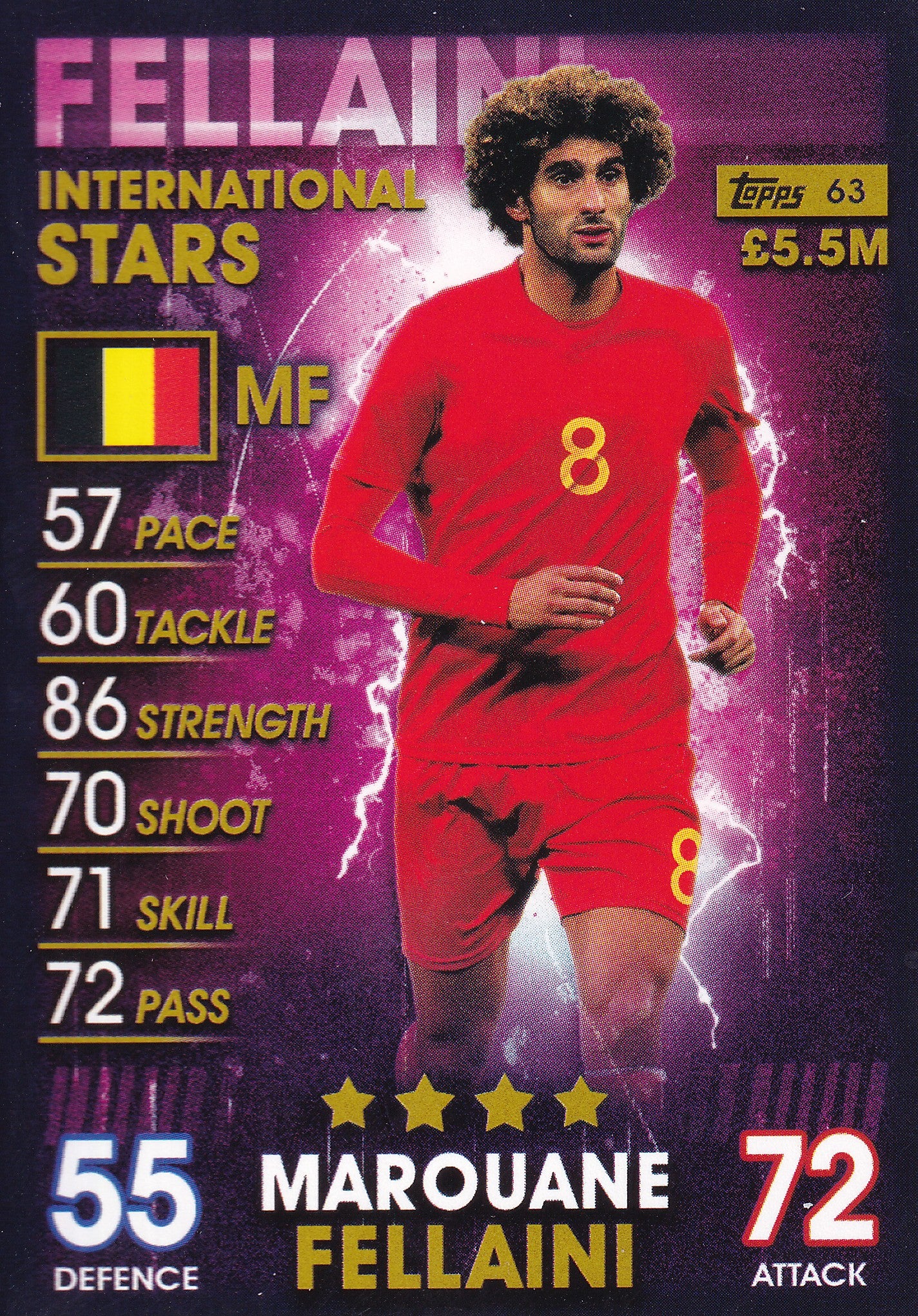 063. MAROUANE FELLAINI - BELGIUM - INTERNATIONAL STARS