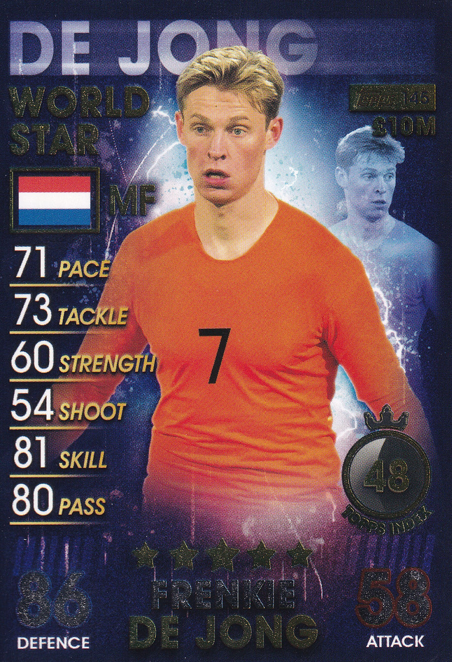 145. FRENKIE DE JONG - NETHERLANDS - WORLD STAR