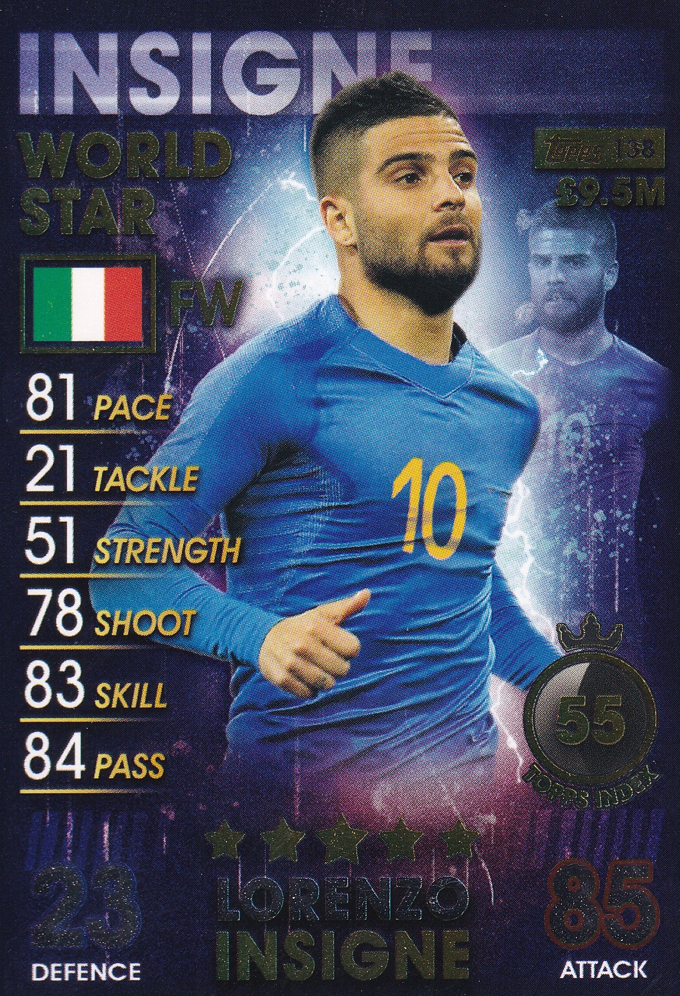 138. LORENZO INSIGNE - ITALY - WORLD STAR