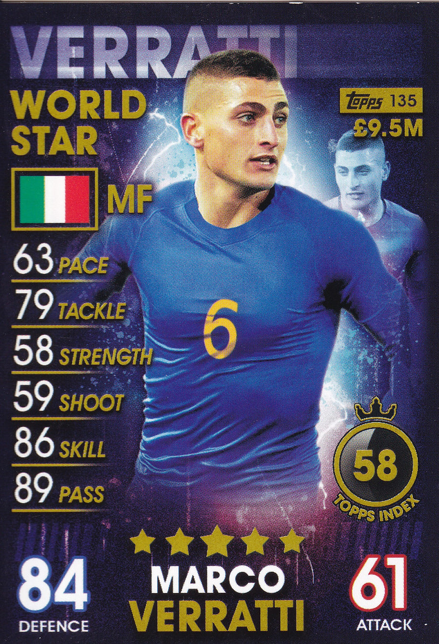 135. MARCO VERRATTI - ITALY - WORLD STAR