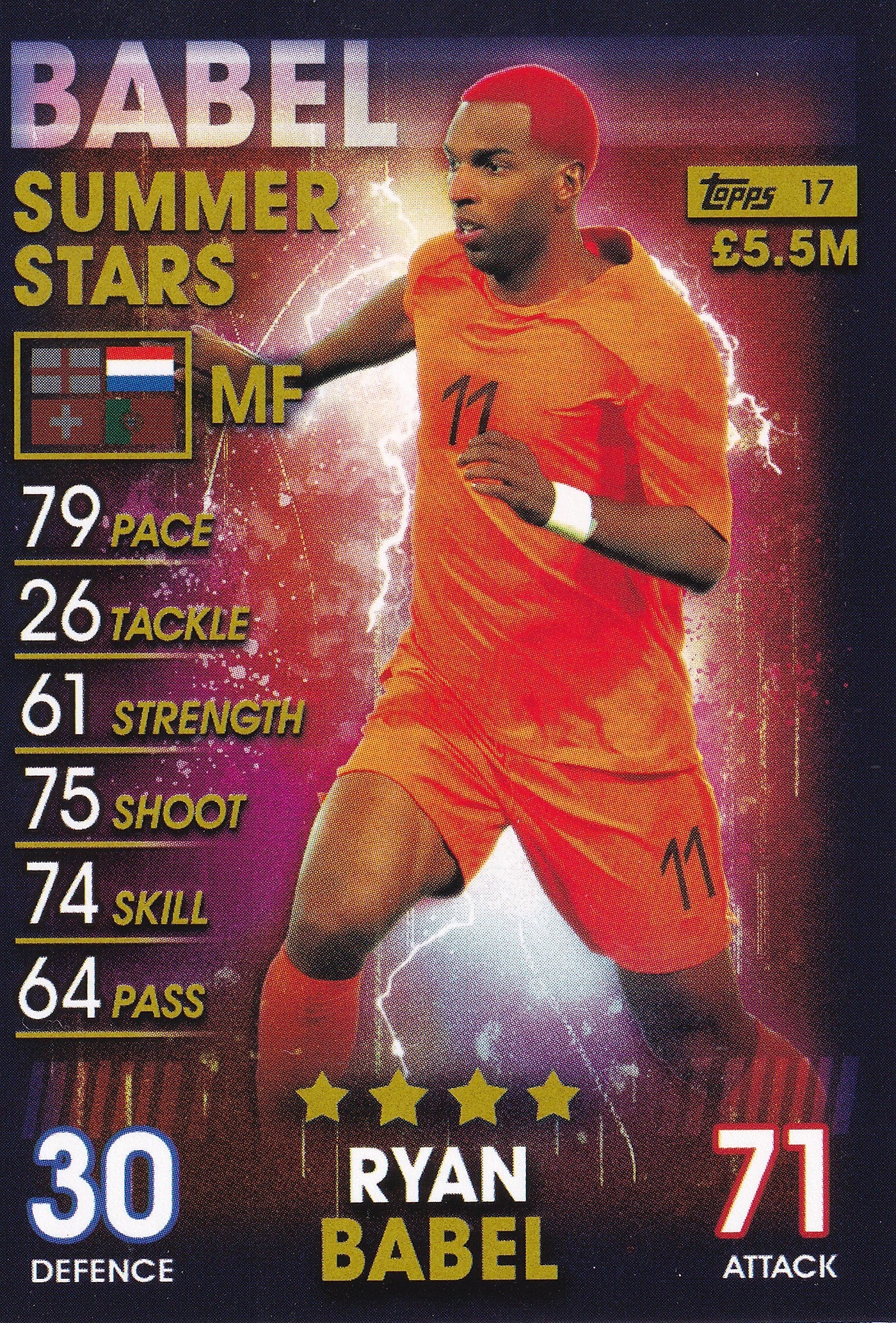 017. RYAN BABEL - NETHERLANDS - SUMMER STARS