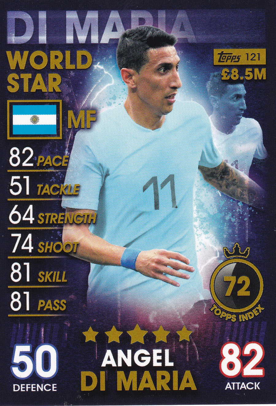 121. ANGEL DI MARIA - ARGENTINA - WORLD STAR