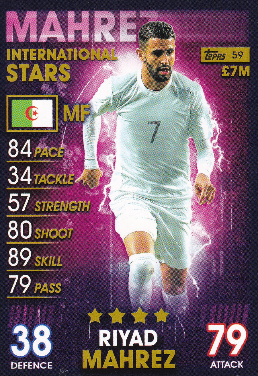059. RIYAD MAHREZ - ALGERIA - INTERNATIONAL STARS