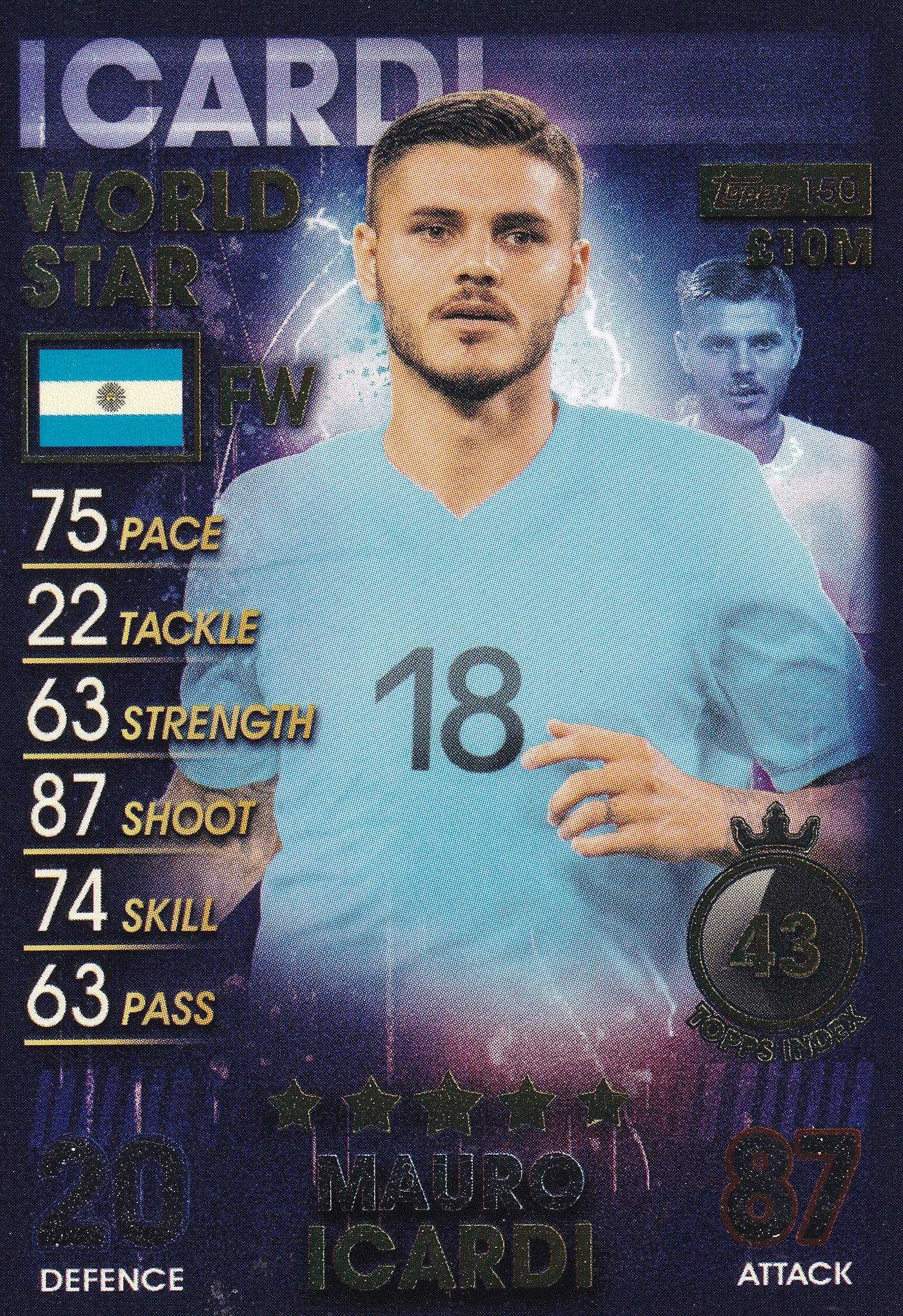 150. MAURO ICARDI - ARGENTINA - WORLD STAR