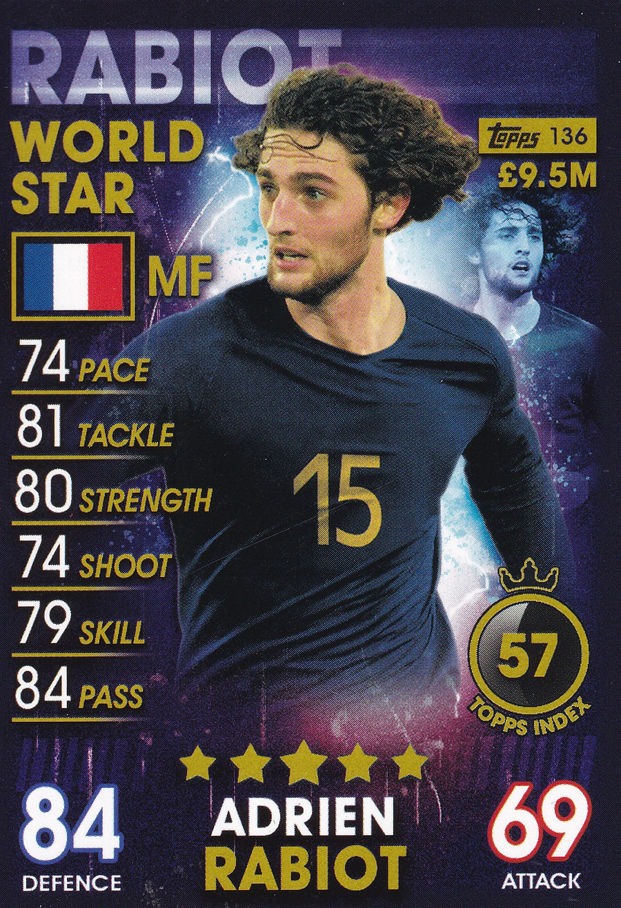 136. ADRIEN RABIOT - FRANCE - WORLD STAR