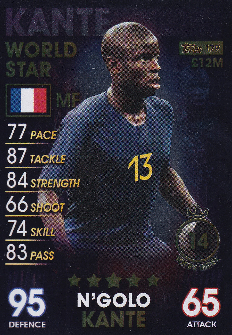 179. N'GOLO KANTE - FRANCE - WORLD STAR