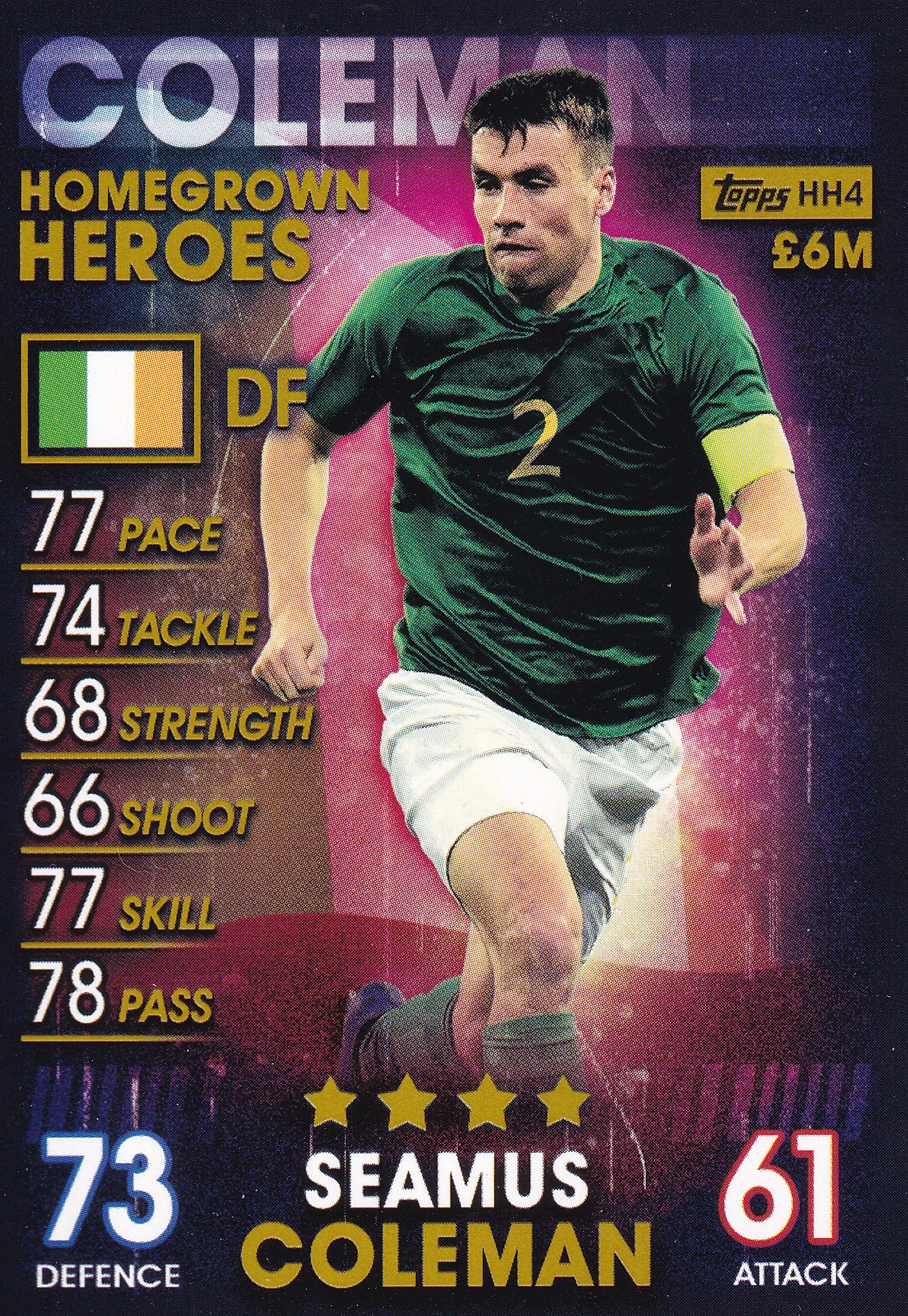 HH-04. SEAMUS COLEMAN - IRELAND - HOMEGROWN HEROES