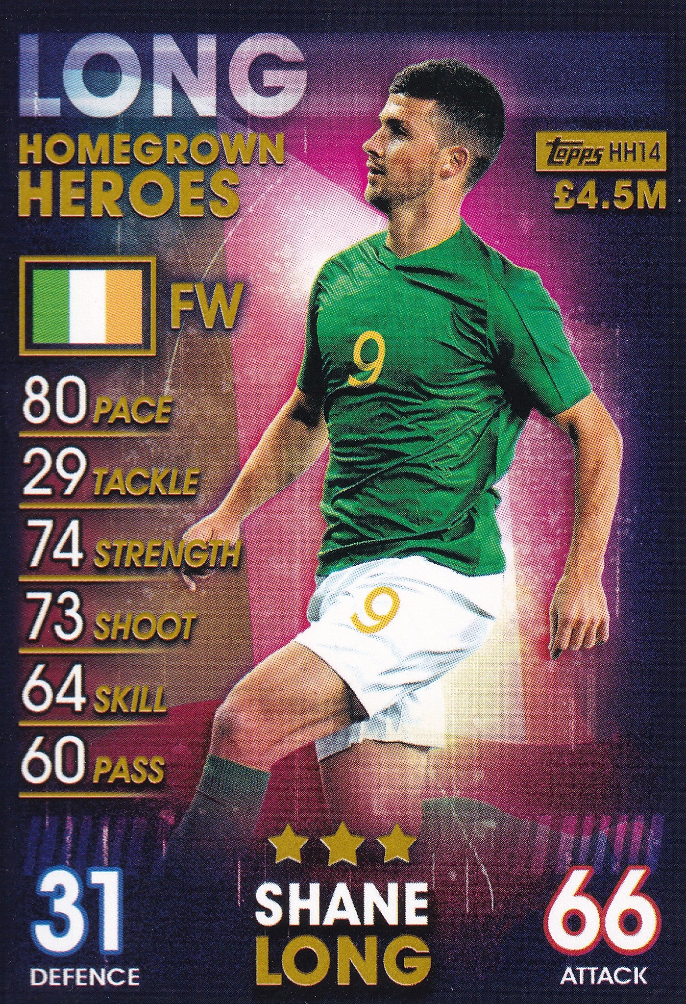 HH-14. SHANE LONG - IRELAND - HOMEGROWN HEROES