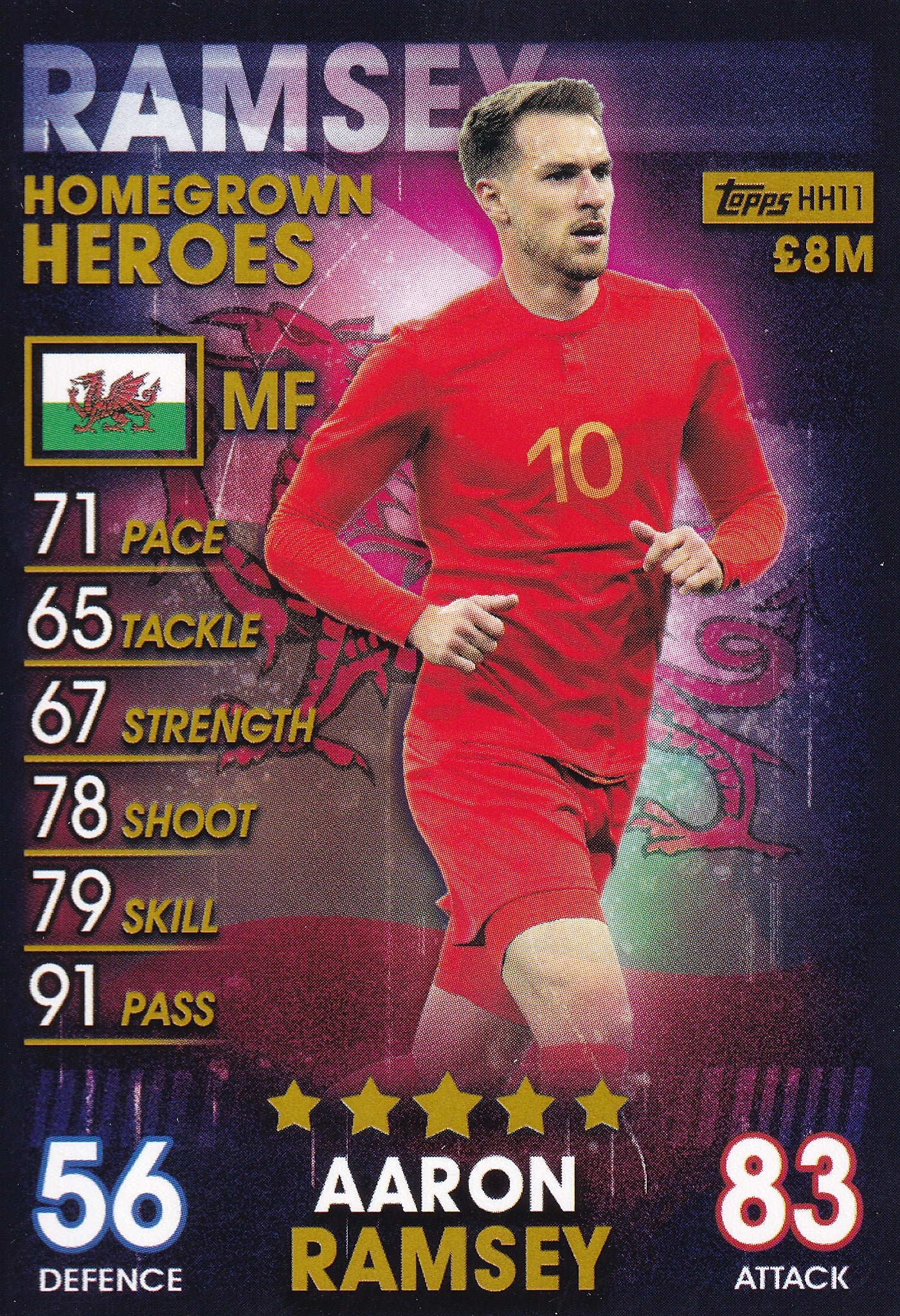 HH-11. AARON RAMSEY - WALES - HOMEGROWN HEROES