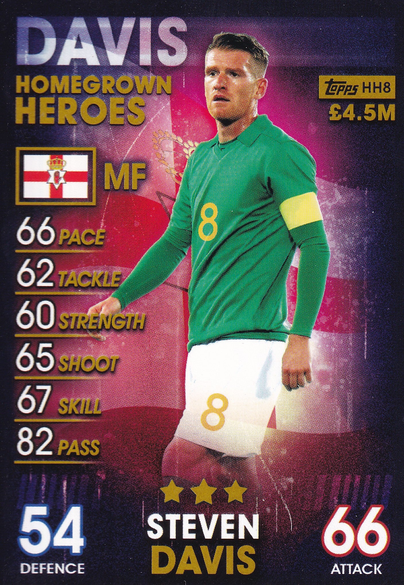 HH-08. STEVEN DAVIS - NORTHERN IRELAND - HOMEGROWN HEROES