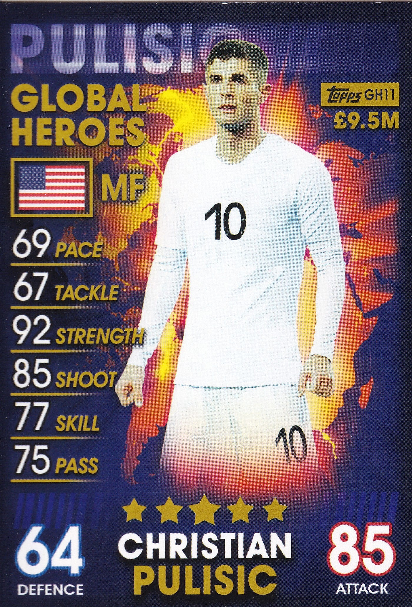 GH-11. CHRISTIAN PULISIC - USA - GLOBEL HEROES
