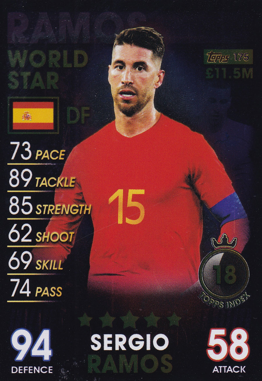175. SERGIO RAMOS - SPAIN - WORLD STAR