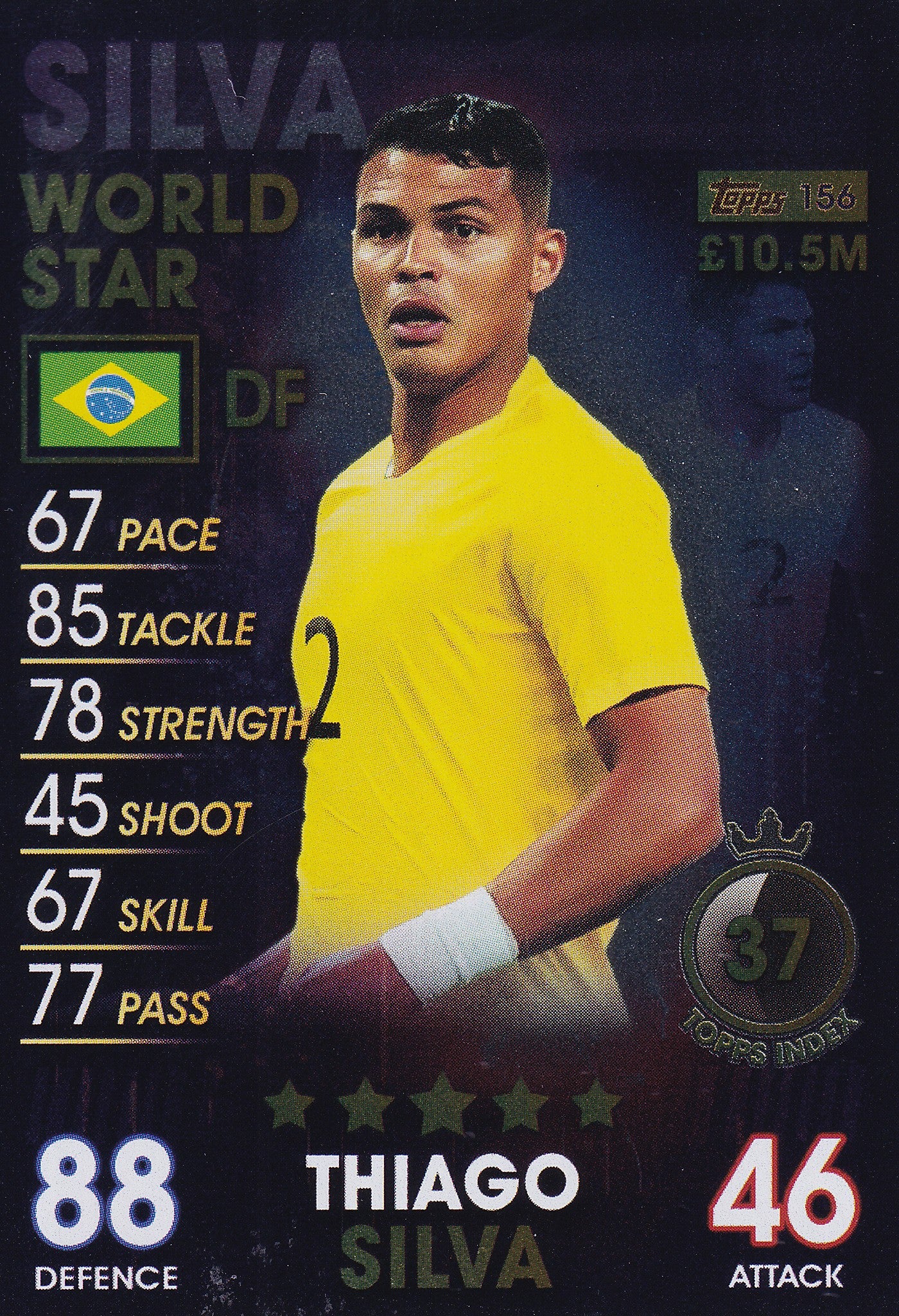 156. THIAGO SILVA - BRAZIL - WORLD STAR