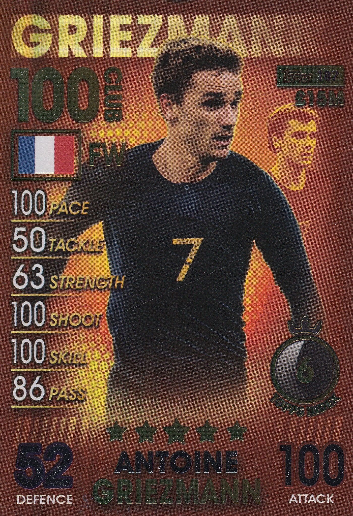 187. ANTOINE GRIEZMANN - FRANCE - 100 CLUB
