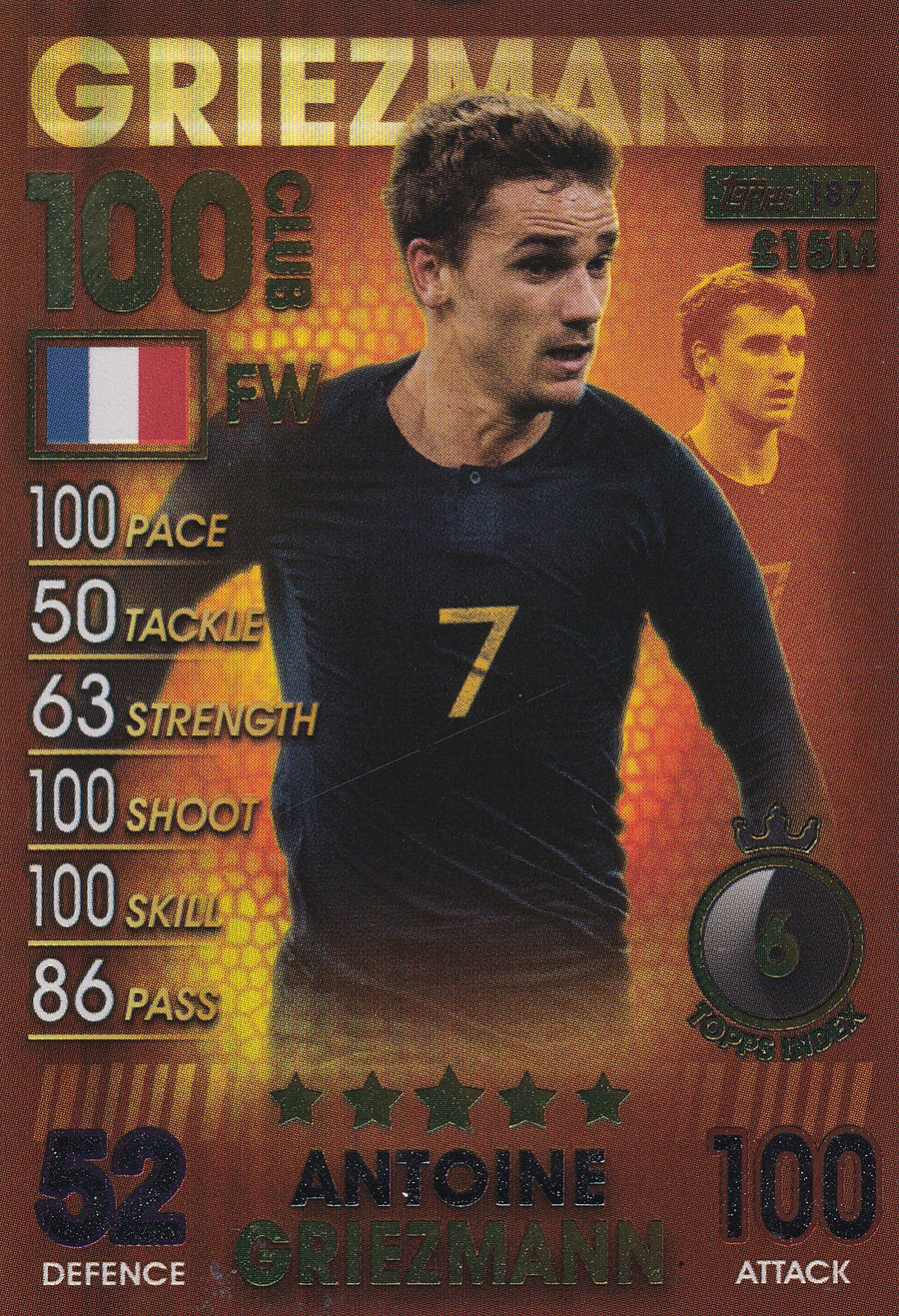 187. ANTOINE GRIEZMANN - FRANCE - 100 CLUB