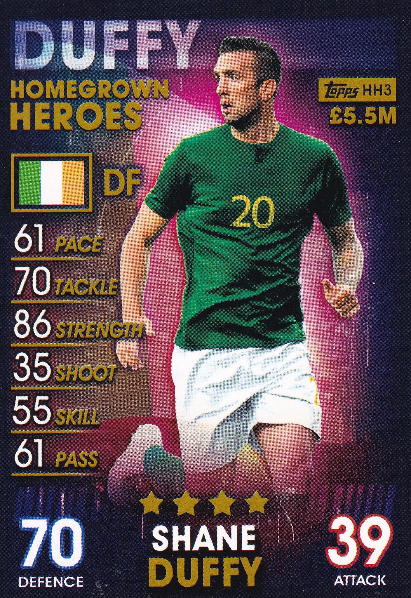 HH-03. SHANE DUFFY - IRELAND - HOMEGROWN HEROES