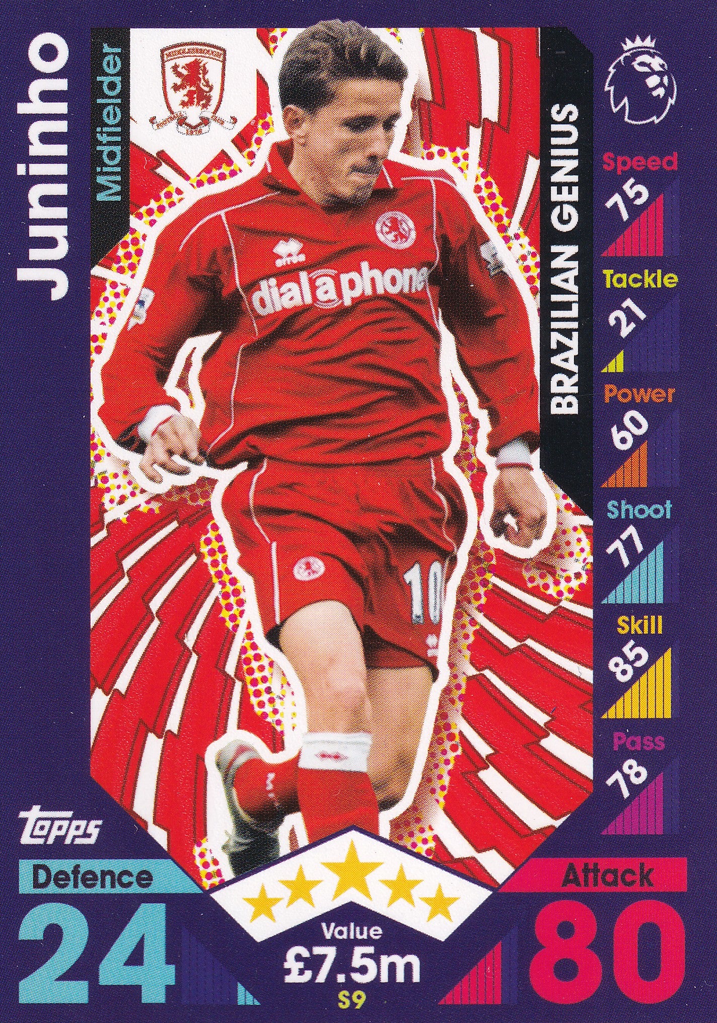 S-09. JUNINHO - MIDDLESBROUGH - BRAZILIAN GENIUS