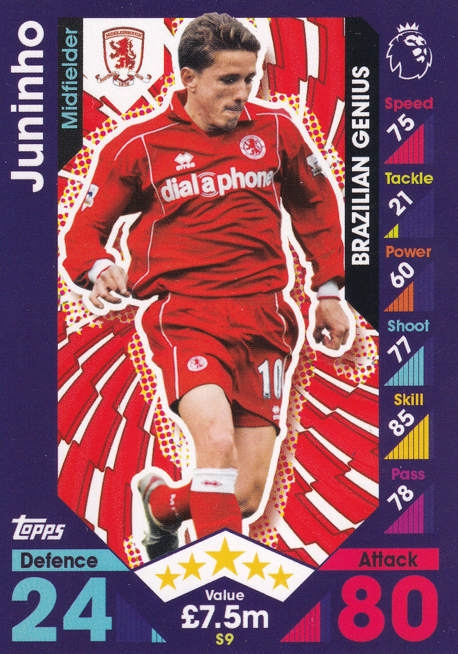 S-09. JUNINHO - MIDDLESBROUGH - BRAZILIAN GENIUS