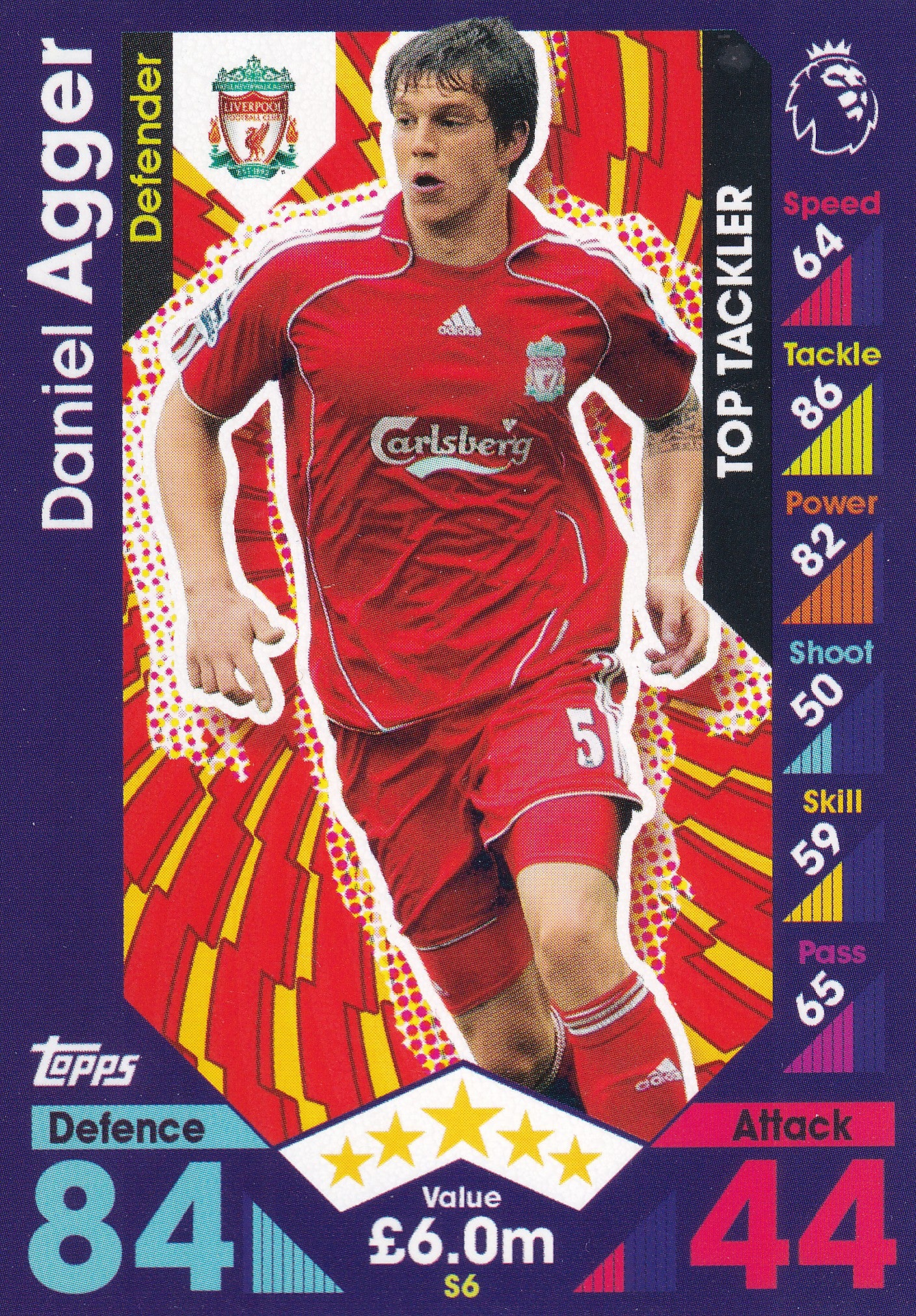 S-06. DANIEL AGGER - LIVERPOOL - TOP TACKLER