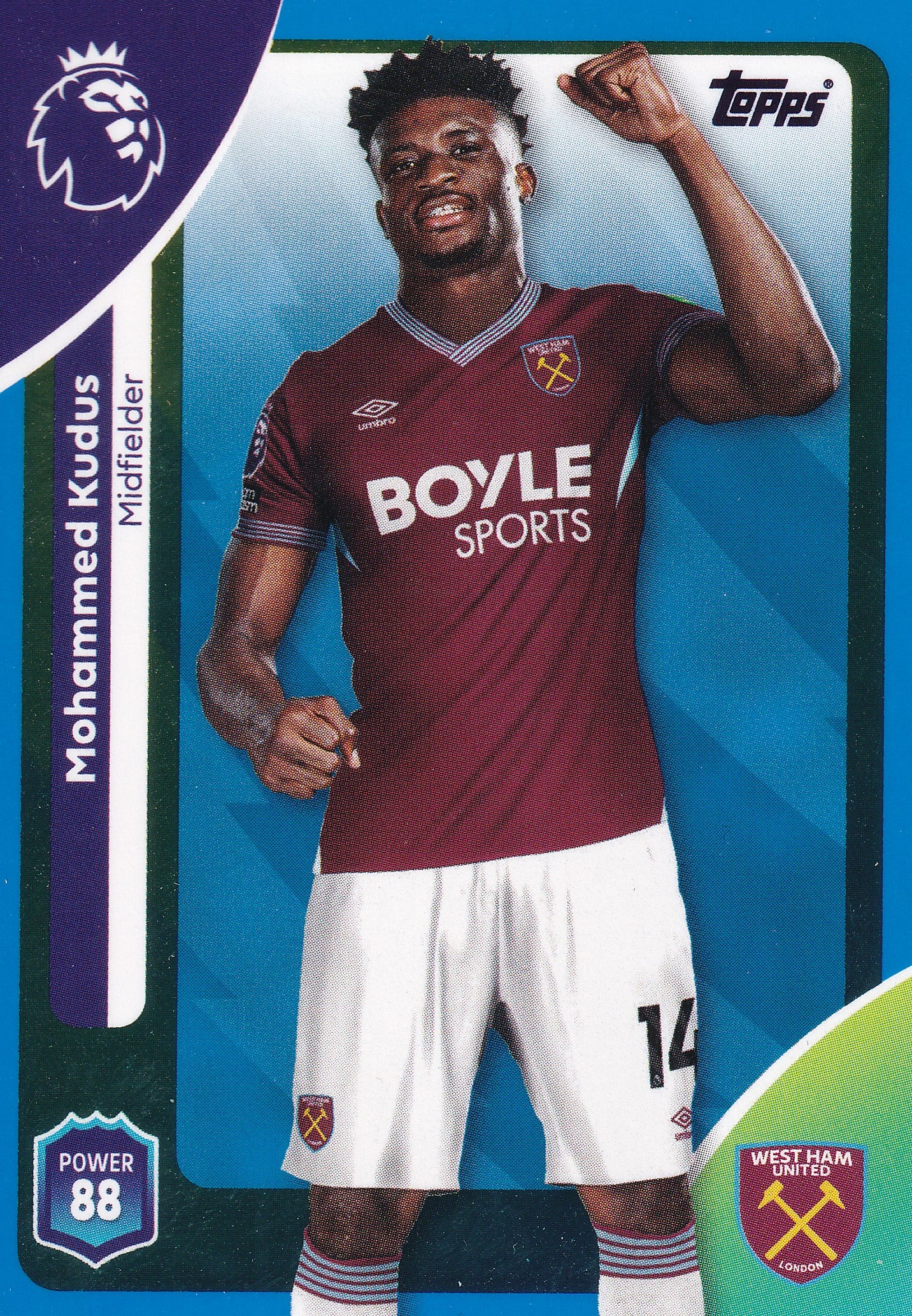 281. MOHAMMED KUDUS - WEST HAM UNITED - BLUE PARALLELL