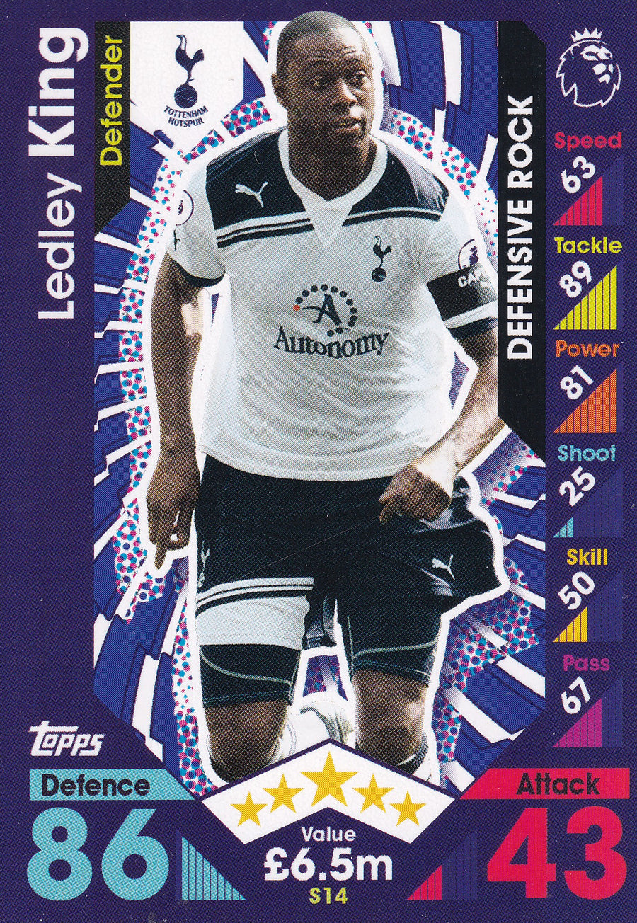 S-14. LEDLEY KING - TOTTENHAM HOTSPUR - DEFENSIVE ROCK