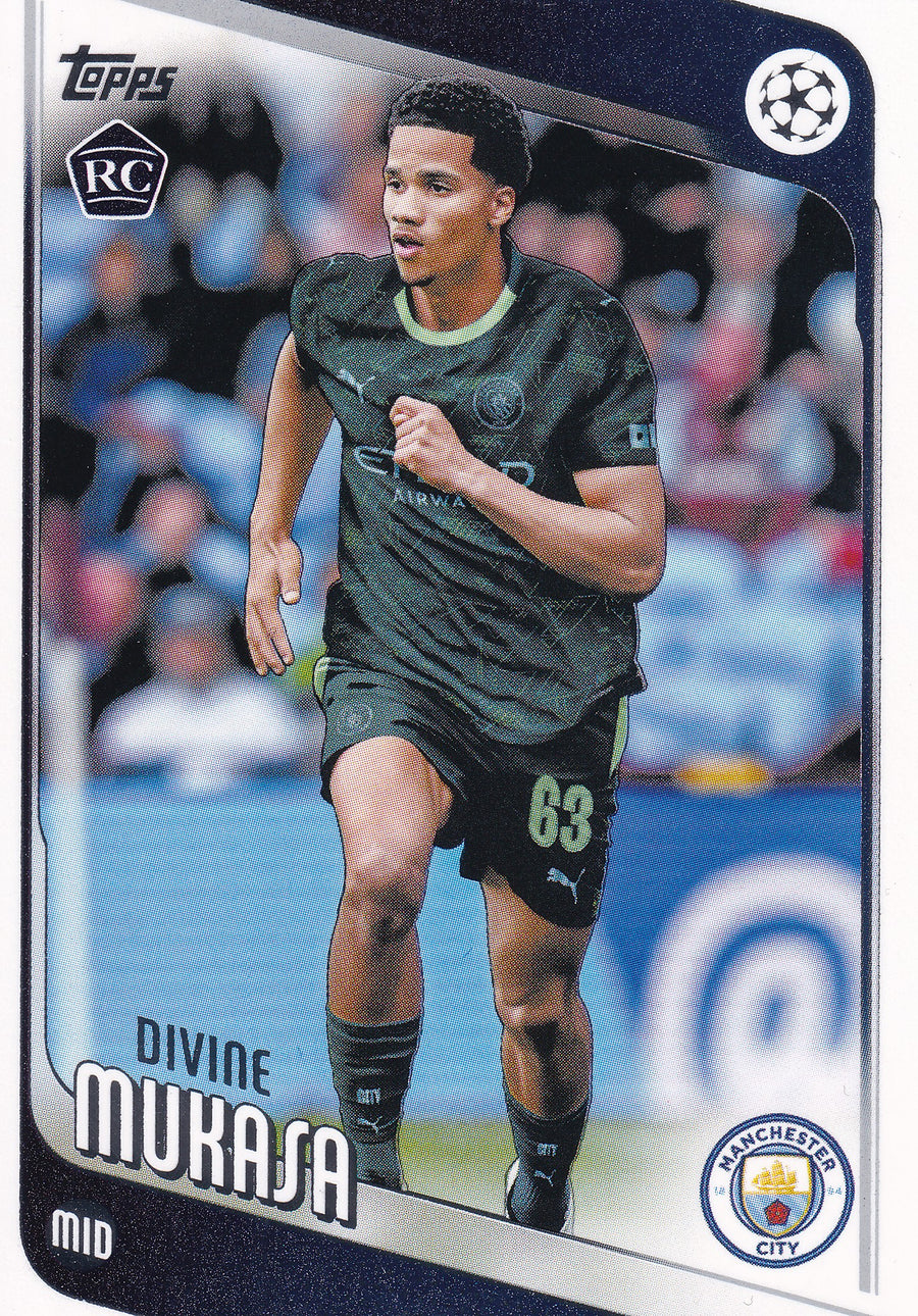 049. DIVINE MUKASA - MANCHESTER CITY - ROOKIE CARD