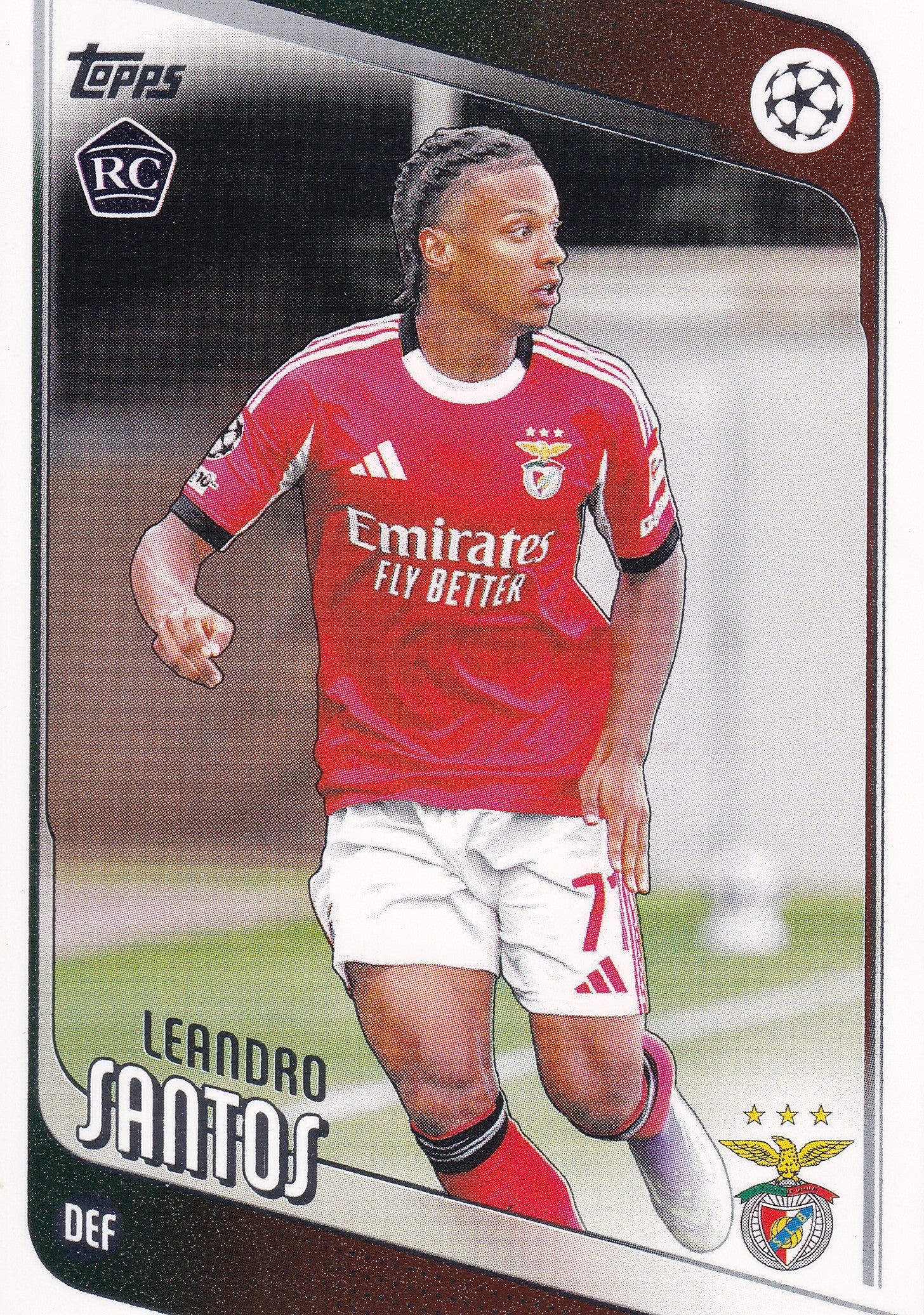 160. LEANDRO SANTOS - SL BENFICA - ROOKIE CARD