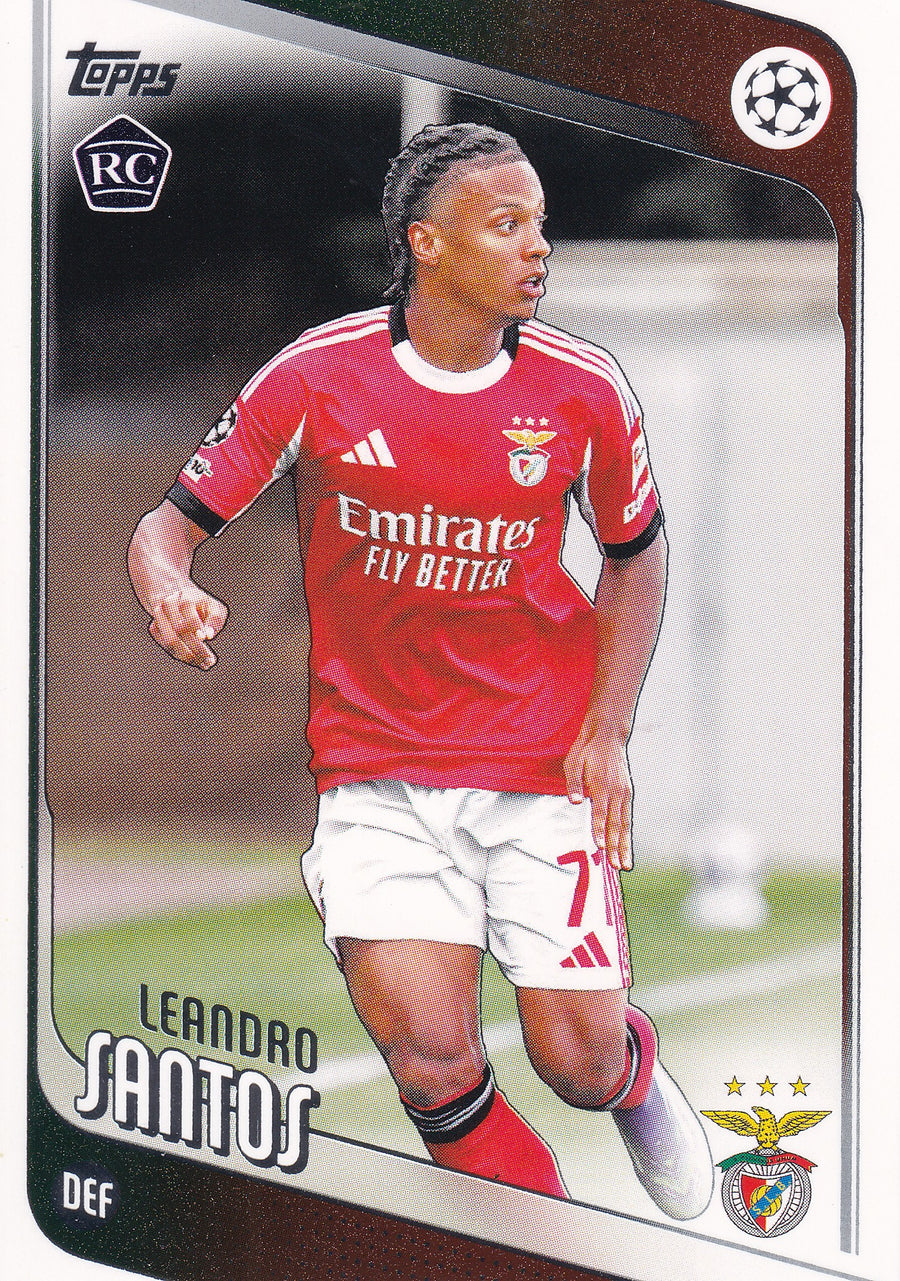 160. LEANDRO SANTOS - SL BENFICA - ROOKIE CARD