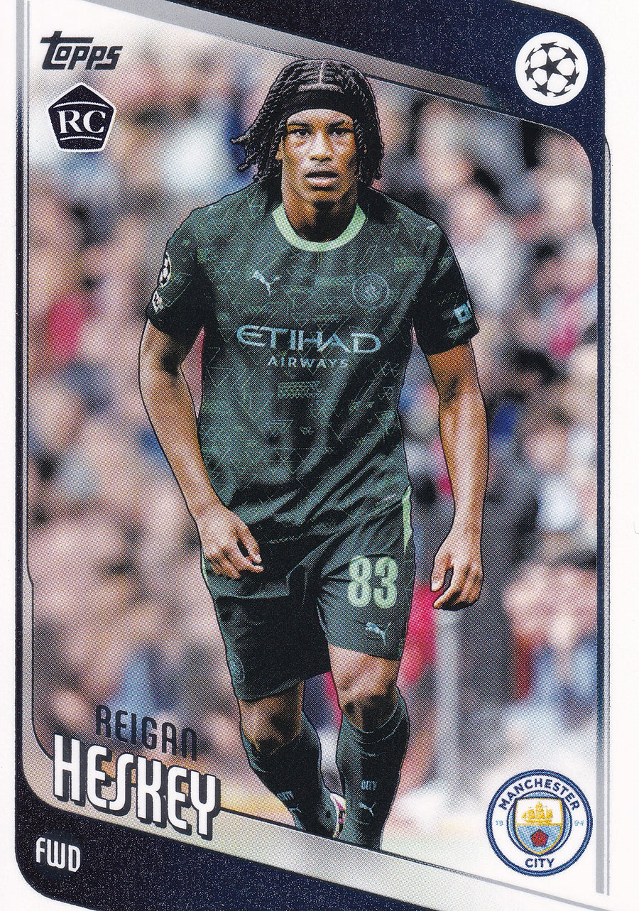 142. REIGAN HESKEY - MANCHESTER CITY - ROOKIE CARD